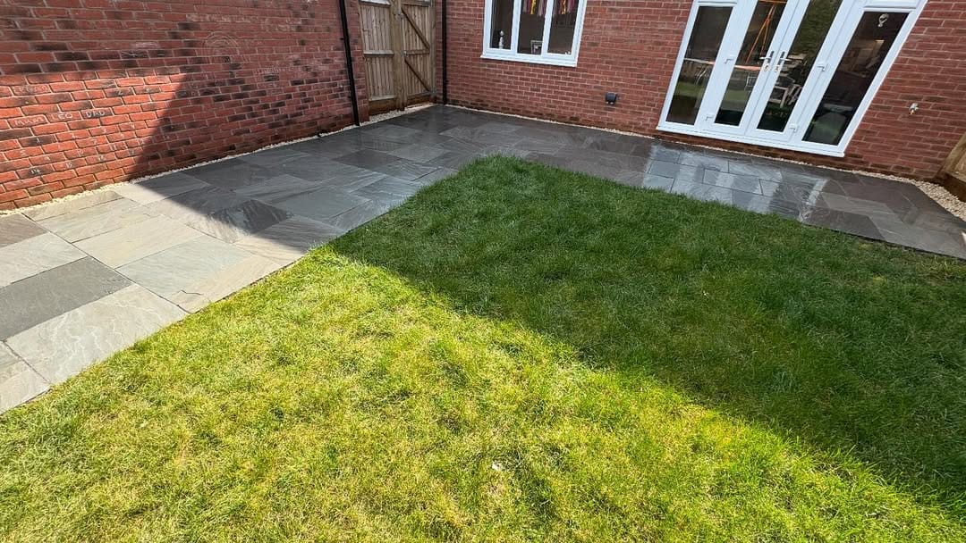 A Proper Outdoor Space — Kandla Grey Sandstone Patio, Hereford