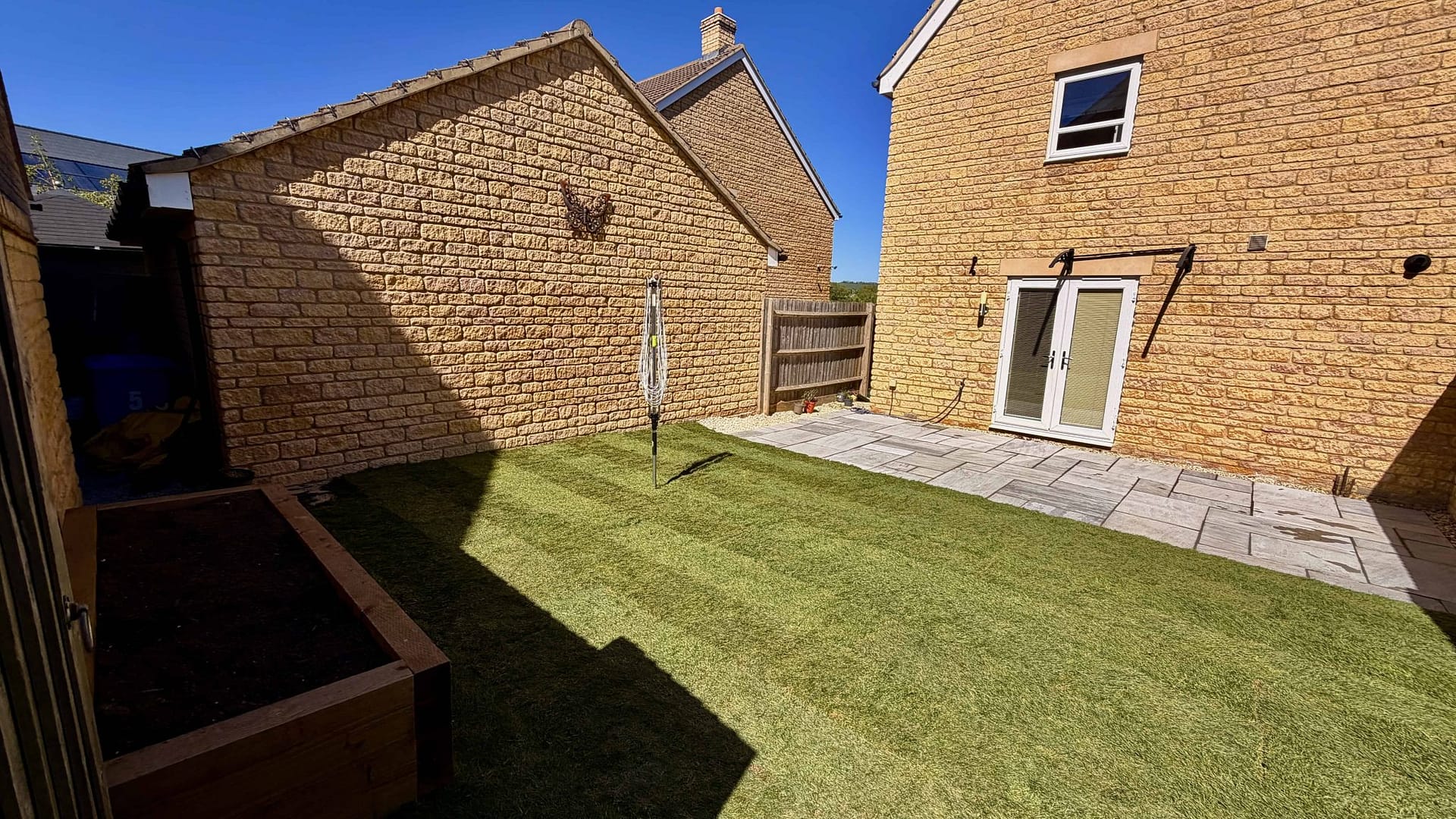new lawn and patio bishops Cleeve
